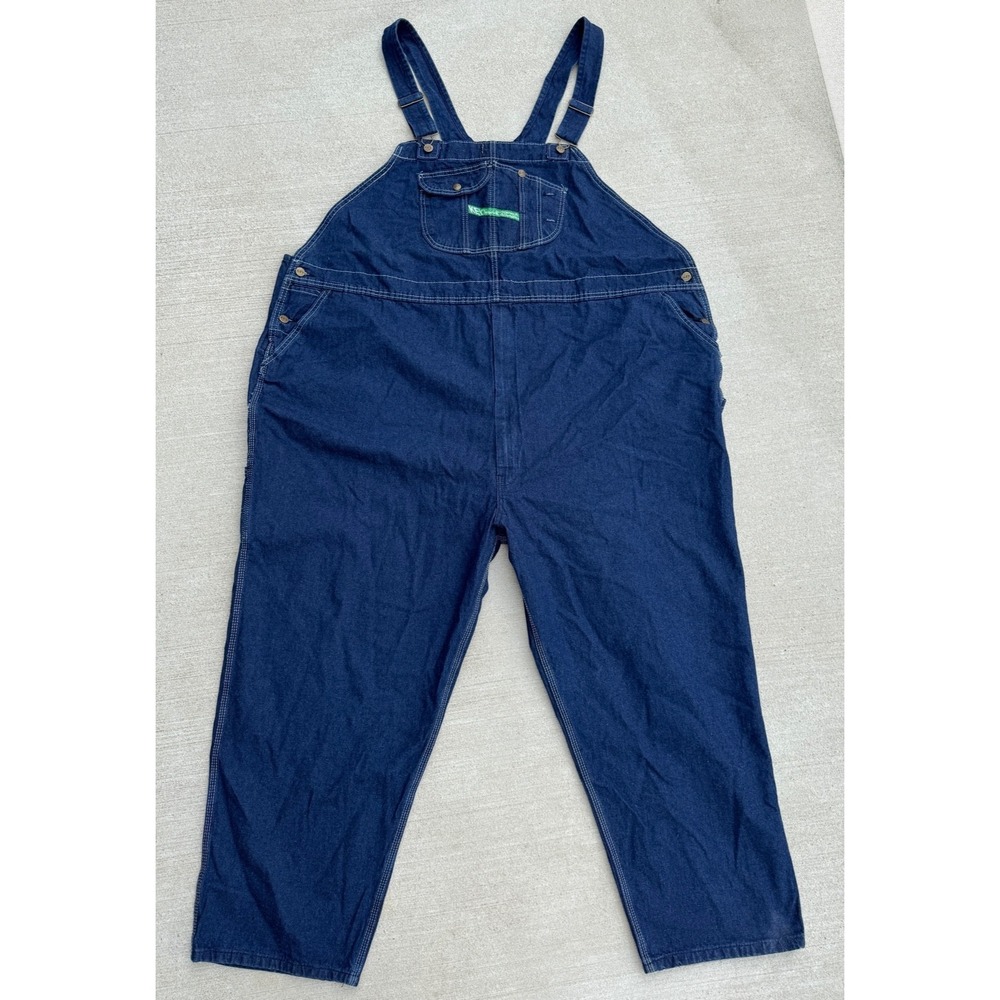 Key Imperial Carpenter Men's Blue Jean Overalls tag reads 62x30 #1301